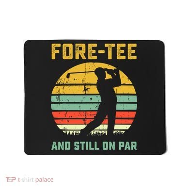 Funny 40th Birthday Golf Pun Golfing 40 Year Old Golfer Tee Mousepad