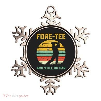 Funny 40th Birthday Golf Pun Golfing 40 Year Old Golfer Tee Ornament