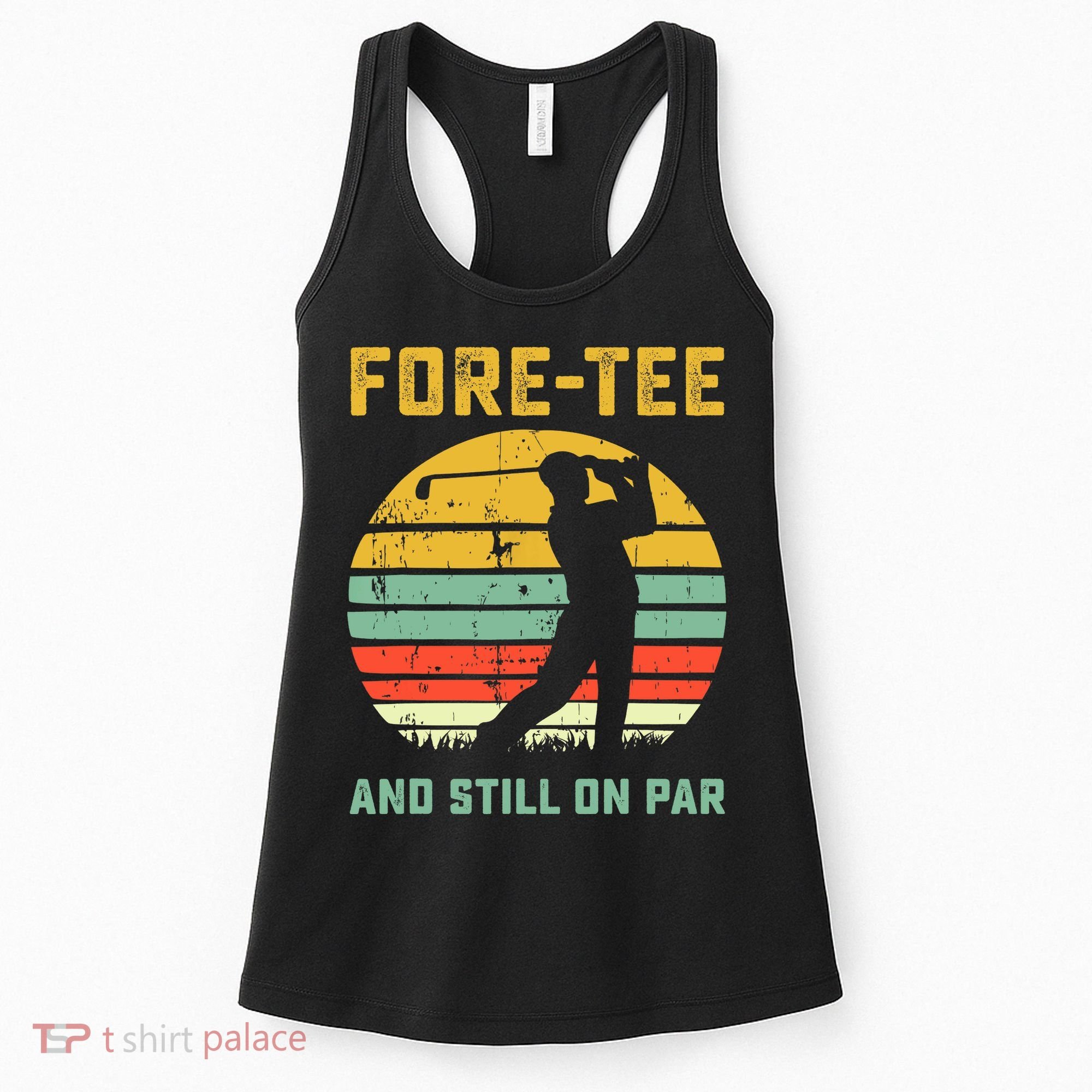 Funny 40th Birthday Golf Pun Golfing 40 Year Old Golfer Tee Women's Tank Top