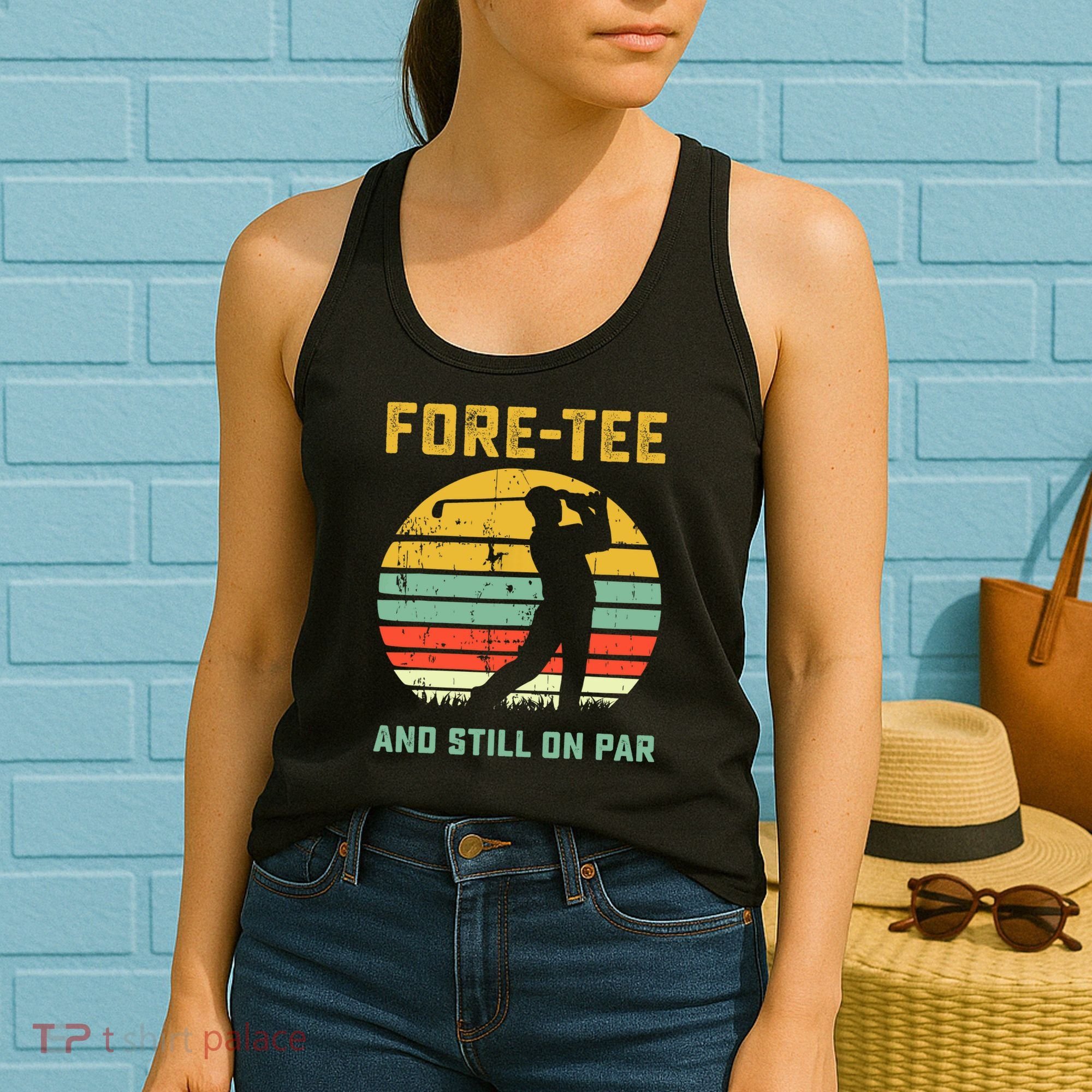 Funny 40th Birthday Golf Pun Golfing 40 Year Old Golfer Tee Women's Tank Top