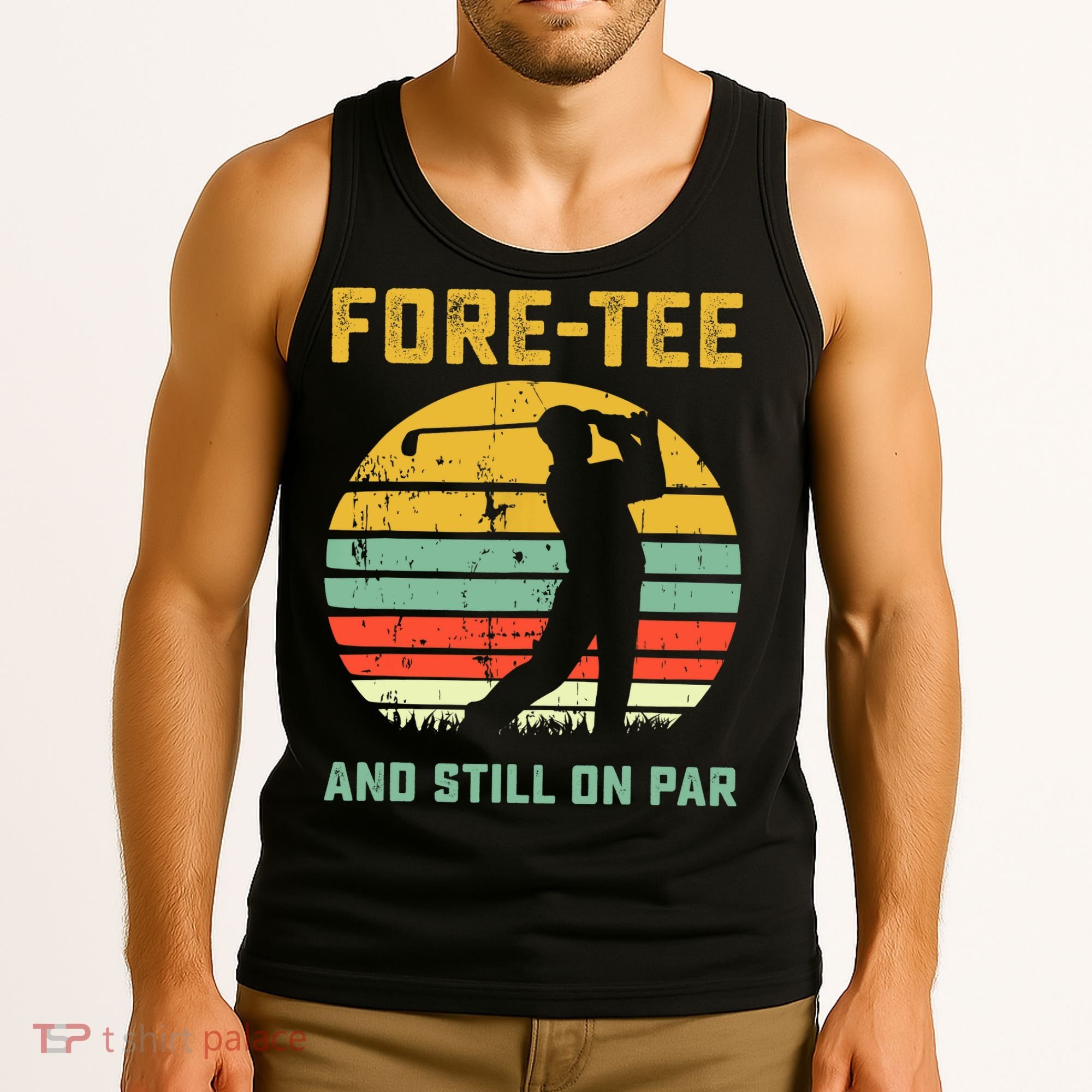Funny 40th Birthday Golf Pun Golfing 40 Year Old Golfer Tee Tank Top