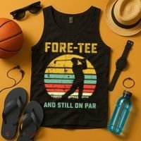 Funny 40th Birthday Golf Pun Golfing 40 Year Old Golfer Tee Tank Top thumb 4