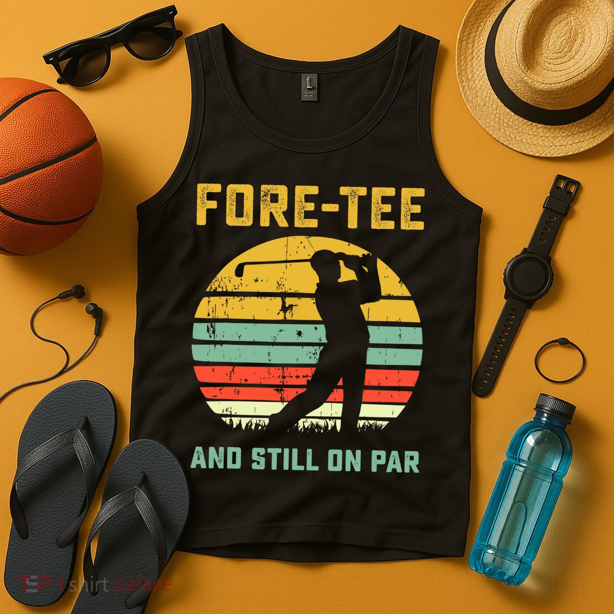 Funny 40th Birthday Golf Pun Golfing 40 Year Old Golfer Tee Tank Top