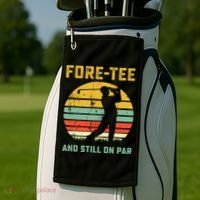 Funny 40th Birthday Golf Pun Golfing 40 Year Old Golfer Tee Golf Towel thumb 2