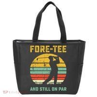 Funny 40th Birthday Golf Pun Golfing 40 Year Old Golfer Tee Tote Bag thumb 0