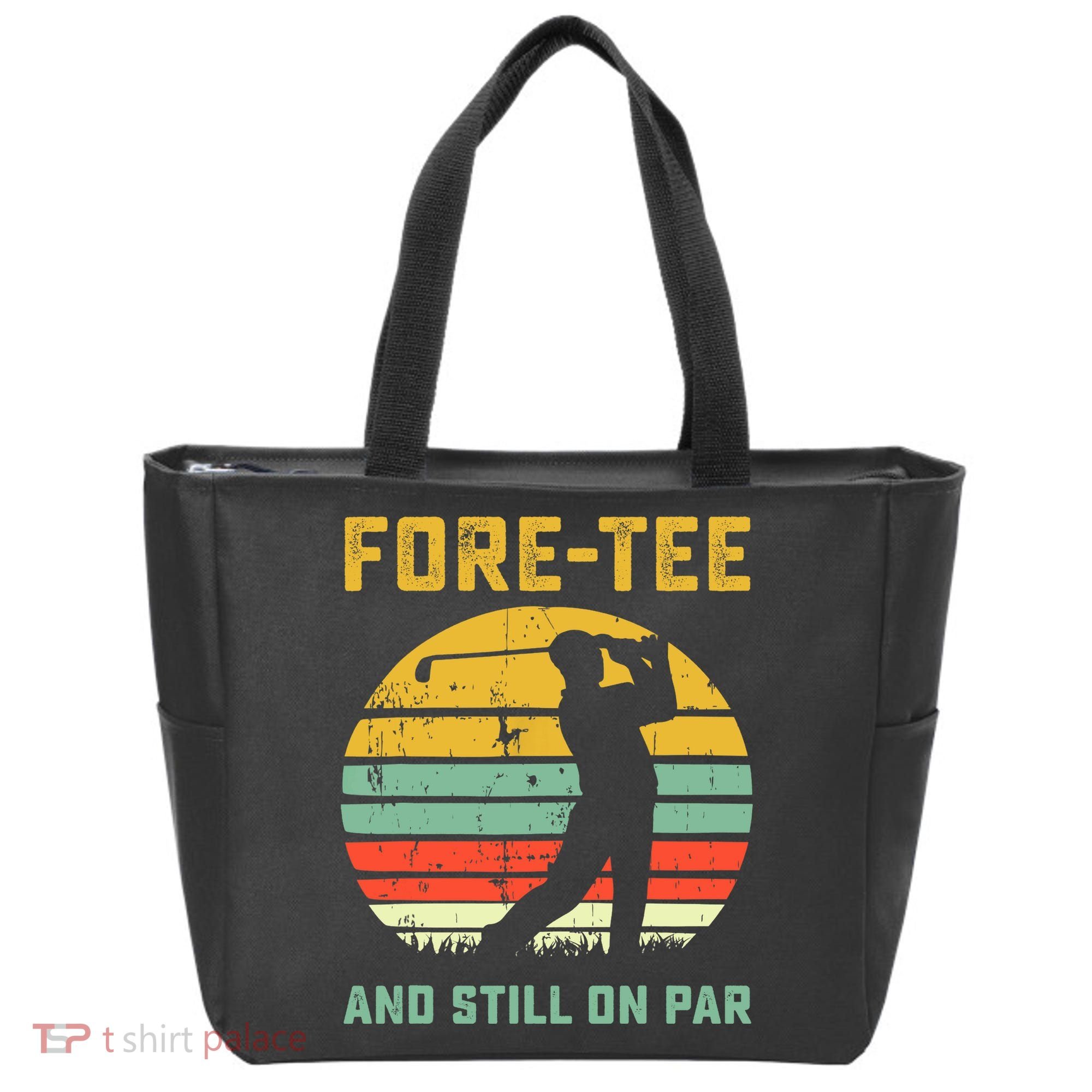 Funny 40th Birthday Golf Pun Golfing 40 Year Old Golfer Tee Tote Bag