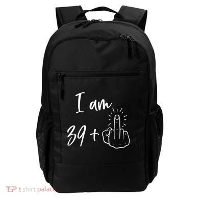 Funny 40th Birthday 39 Plus One Finger Backpack