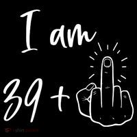 Funny 40th Birthday 39 Plus One Finger Mousepad thumb 1