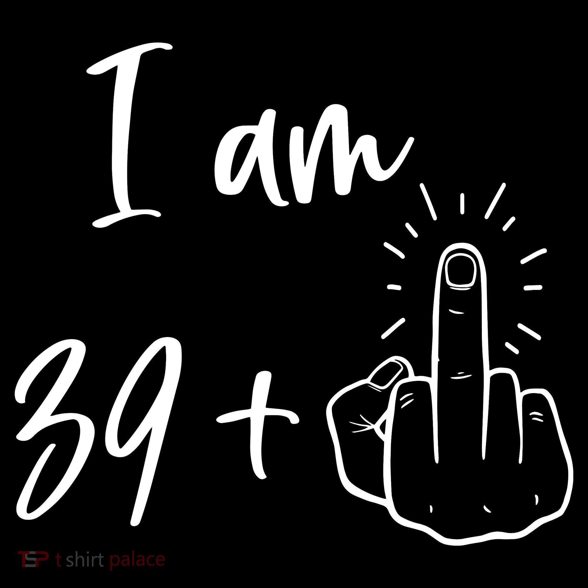 Funny 40th Birthday 39 Plus One Finger Mousepad