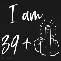 Funny 40th Birthday 39 Plus One Finger Women's Tank Top thumb 5
