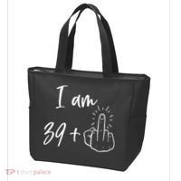 Funny 40th Birthday 39 Plus One Finger Tote Bag thumb 3