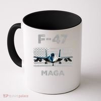 F 47 Fighter Aircraft Jet USA F-47 Fighter Jet Merch Coffee Mug thumb 0