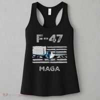 F 47 Fighter Aircraft Jet USA F-47 Fighter Jet Merch Women's Tank Top thumb 3