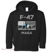 F 47 Fighter Aircraft Jet USA F-47 Fighter Jet Merch Toddler Hoodie thumb 0