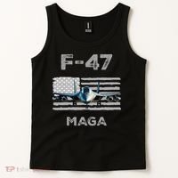 F 47 Fighter Aircraft Jet USA F-47 Fighter Jet Merch Tank Top thumb 2
