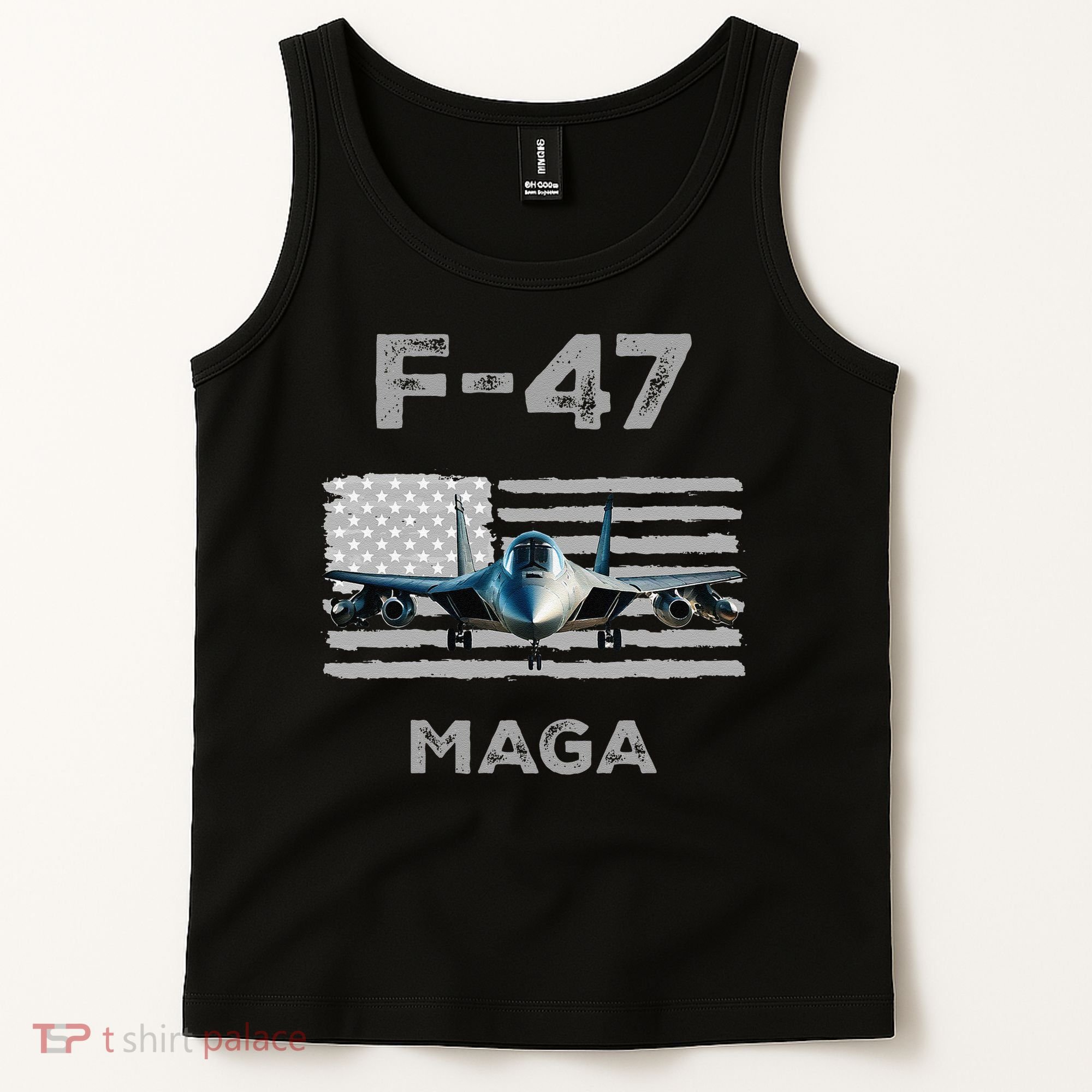 F 47 Fighter Aircraft Jet USA F-47 Fighter Jet Merch Tank Top