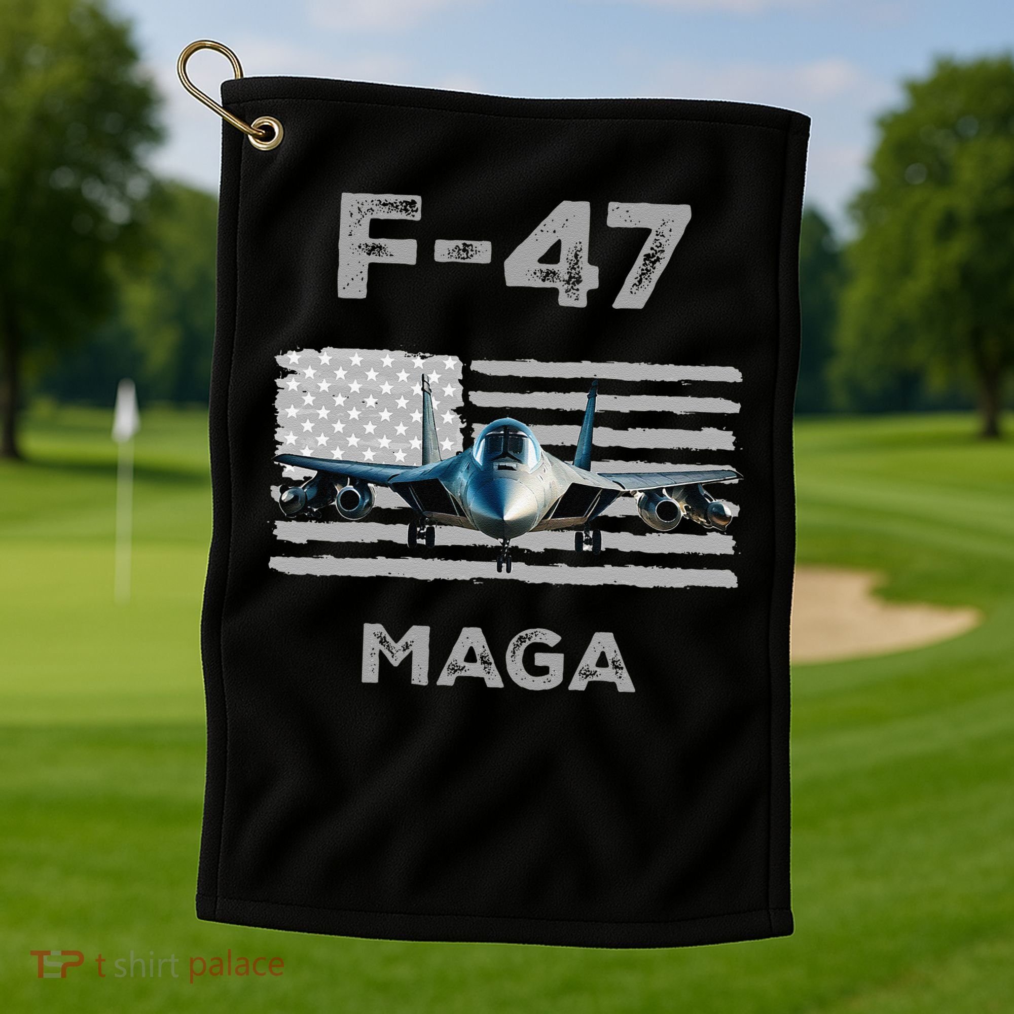 F 47 Fighter Aircraft Jet USA F-47 Fighter Jet Merch Golf Towel