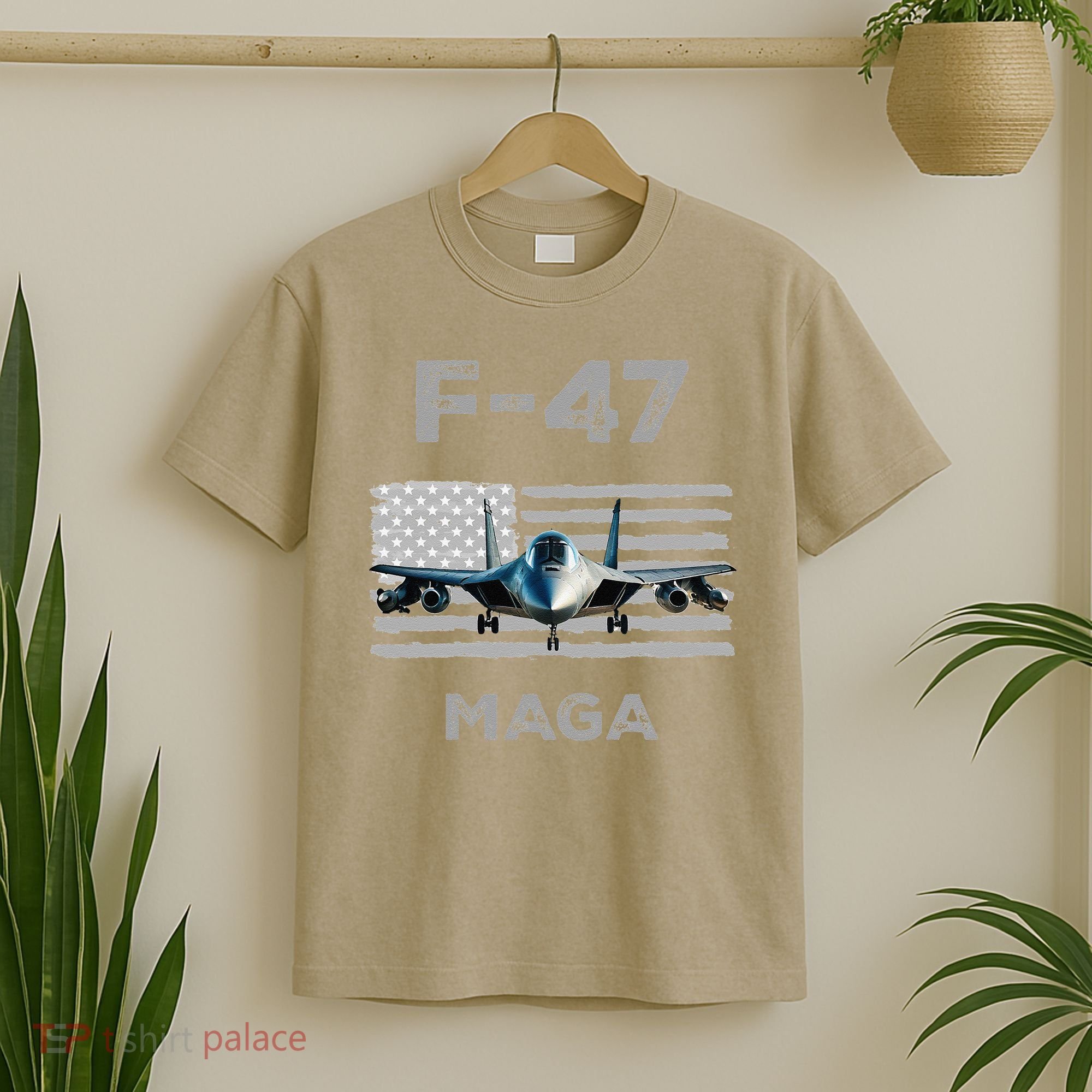 F 47 Fighter Aircraft Jet USA F-47 Fighter Jet Merch T-Shirt