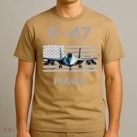 F 47 Fighter Aircraft Jet USA F-47 Fighter Jet Merch T-Shirt thumb 3