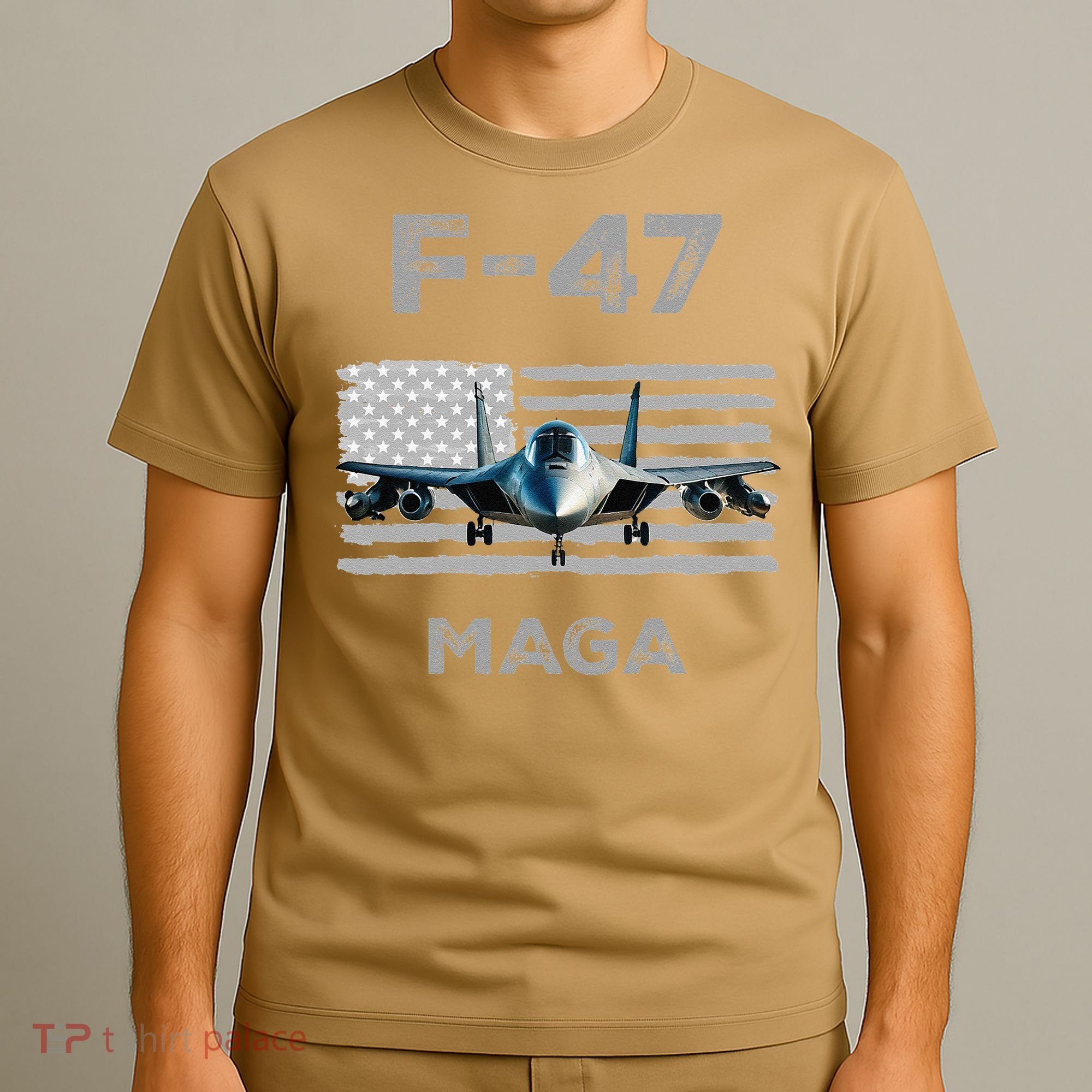 F 47 Fighter Aircraft Jet USA F-47 Fighter Jet Merch T-Shirt