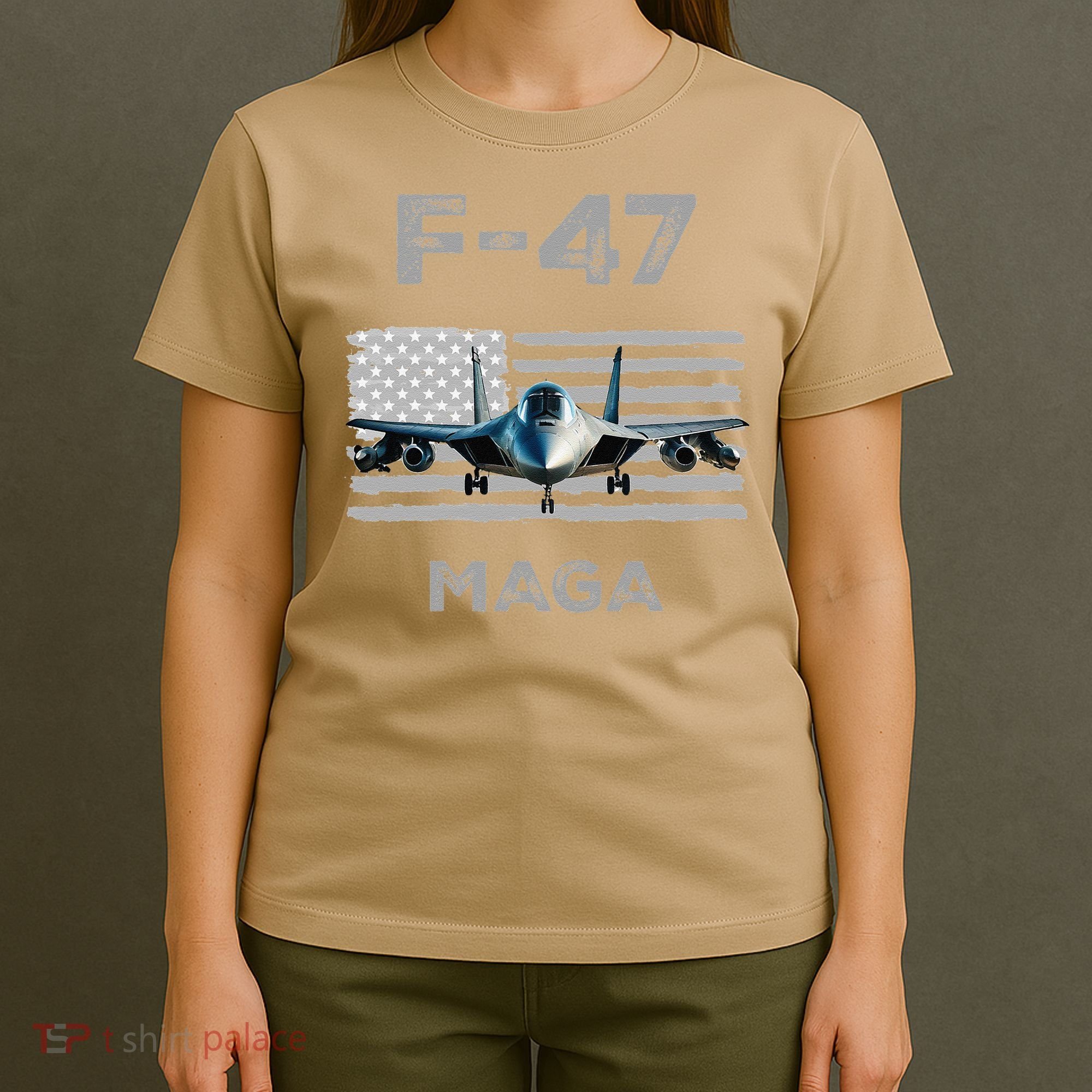 F 47 Fighter Aircraft Jet USA F-47 Fighter Jet Merch T-Shirt