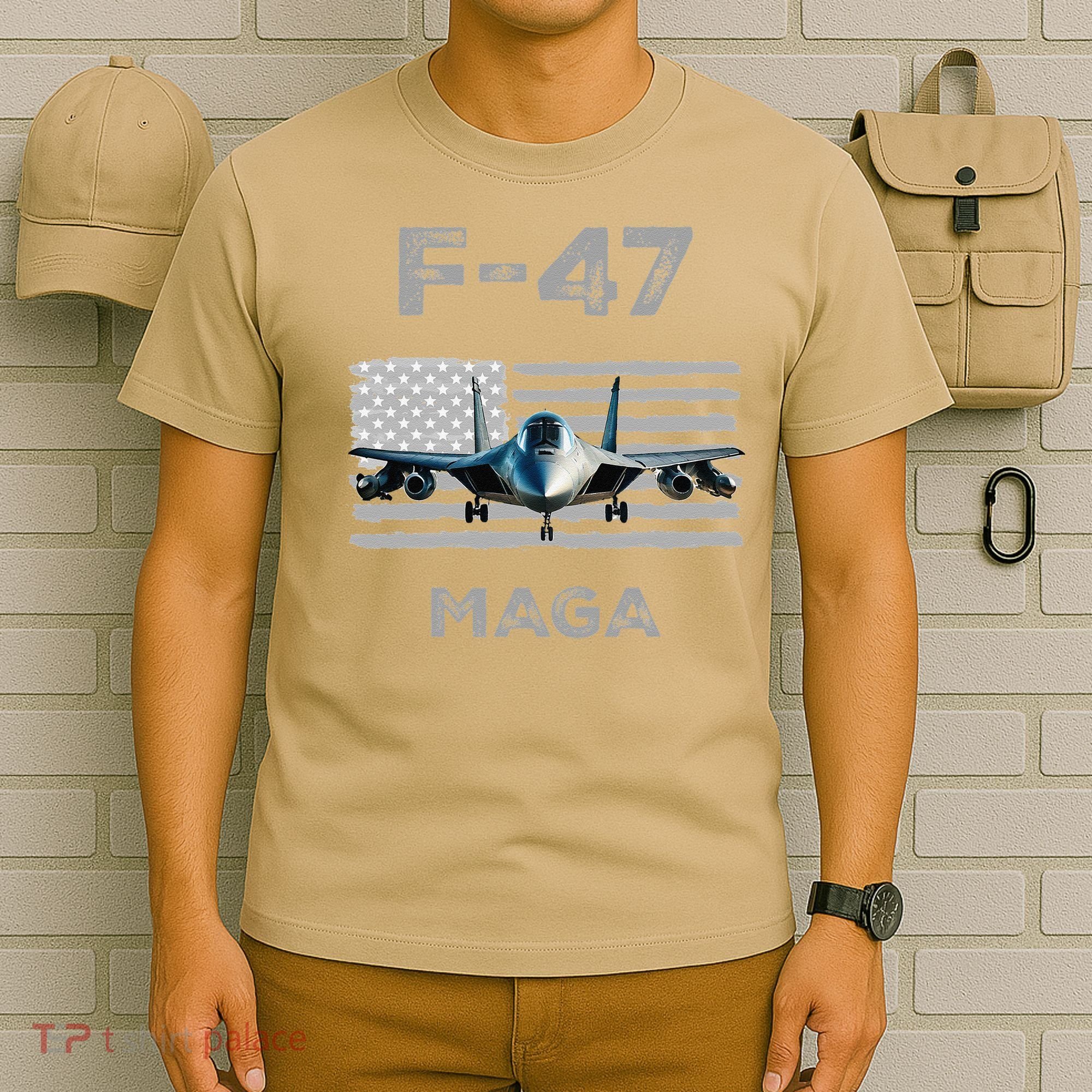 F 47 Fighter Aircraft Jet USA F-47 Fighter Jet Merch T-Shirt