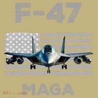 F 47 Fighter Aircraft Jet USA F-47 Fighter Jet Merch T-Shirt thumb 7