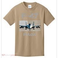 F 47 Fighter Aircraft Jet USA F-47 Fighter Jet Merch Kids T-Shirt thumb 0