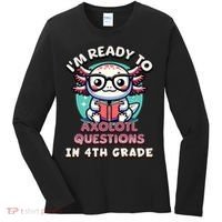 Funny 4th Grade I'm Ready To Axolotl Questions In 4th Grade Women's Long Sleeve Shirt thumb 0