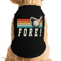 Fore 4th Golf Birthday Party Doggie Tank thumb 0
