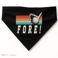 Fore 4th Golf Birthday Party USA-Made Doggie Bandana thumb 0