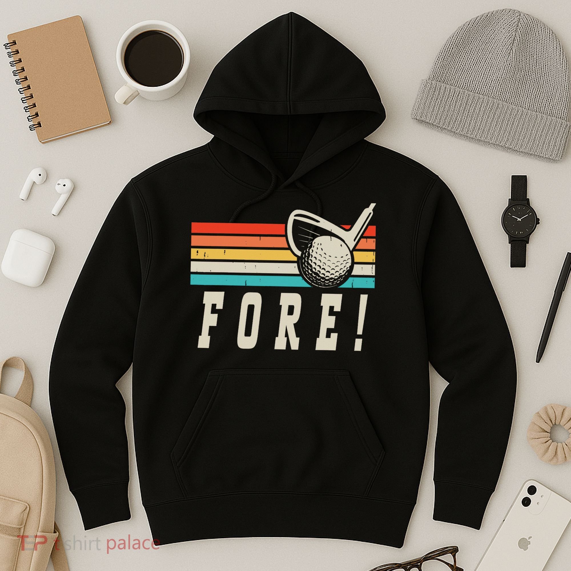 Fore 4th Golf Birthday Party Hoodie