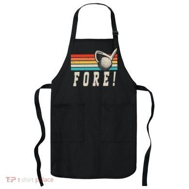 Fore 4th Golf Birthday Party Apron