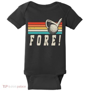 Fore 4th Golf Birthday Party Baby Bodysuit