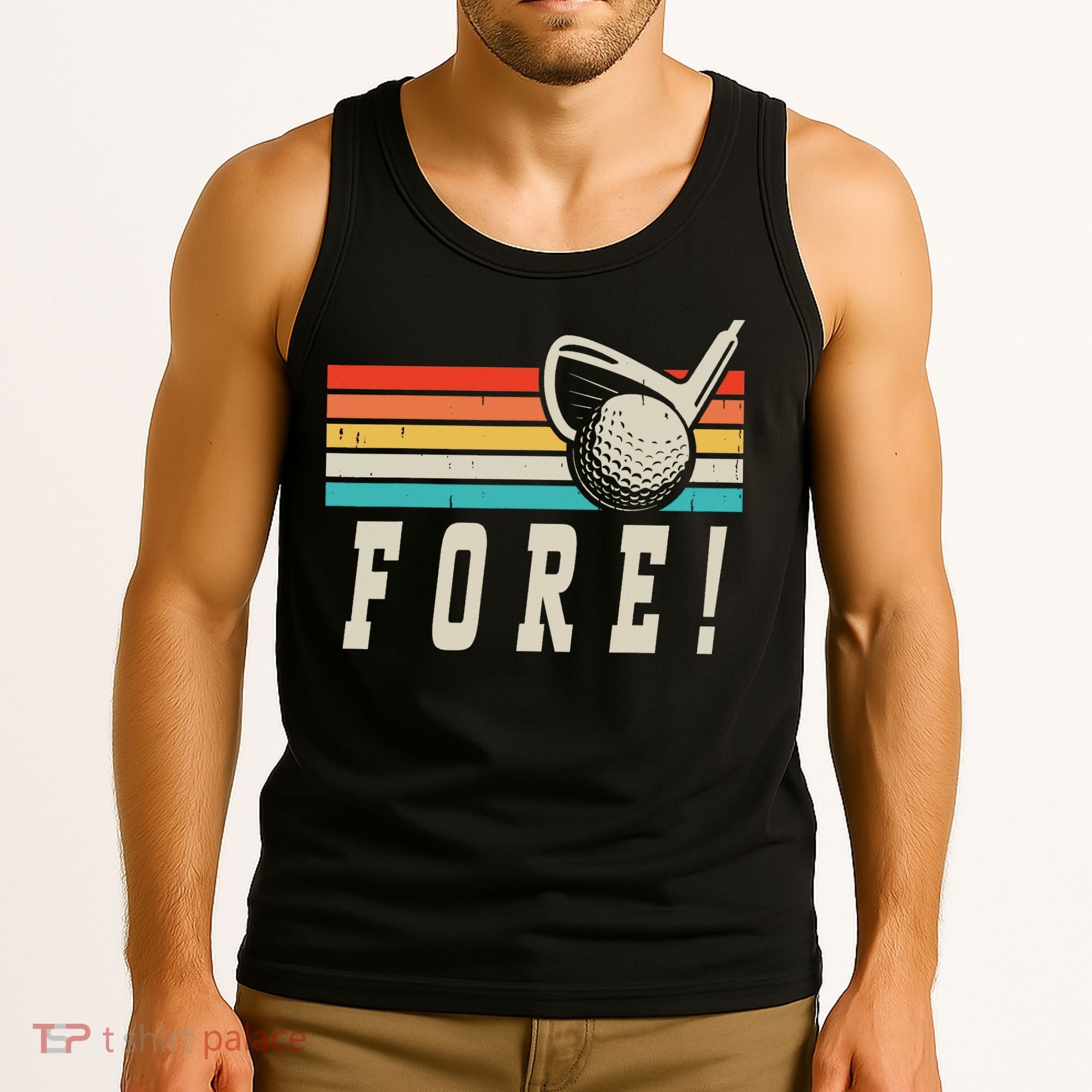Fore 4th Golf Birthday Party Tank Top