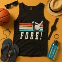 Fore 4th Golf Birthday Party Tank Top thumb 4