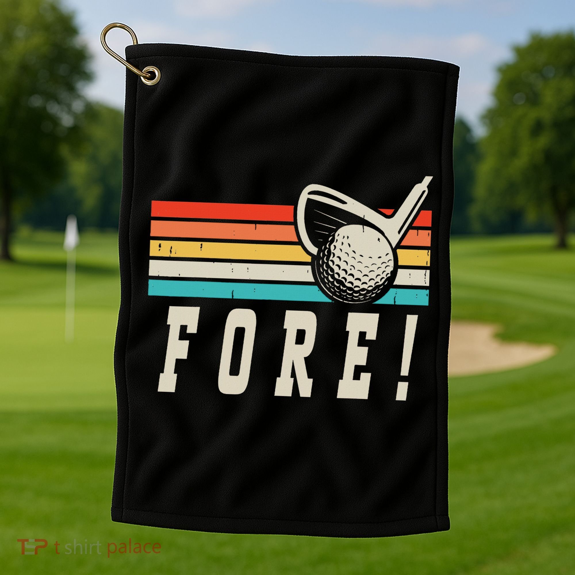 Fore 4th Golf Birthday Party Golf Towel