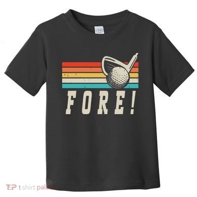 Fore 4th Golf Birthday Party Toddler T-Shirt