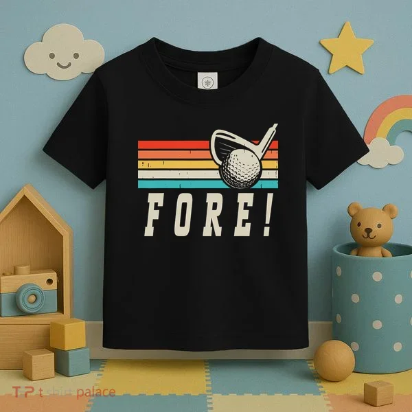 Fore 4th Golf Birthday Party Toddler T-Shirt