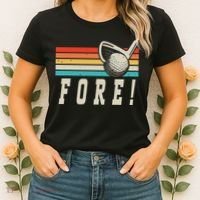Fore 4th Golf Birthday Party Women's T-Shirt thumb 2