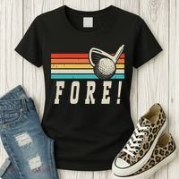 Fore 4th Golf Birthday Party Women's T-Shirt thumb 3