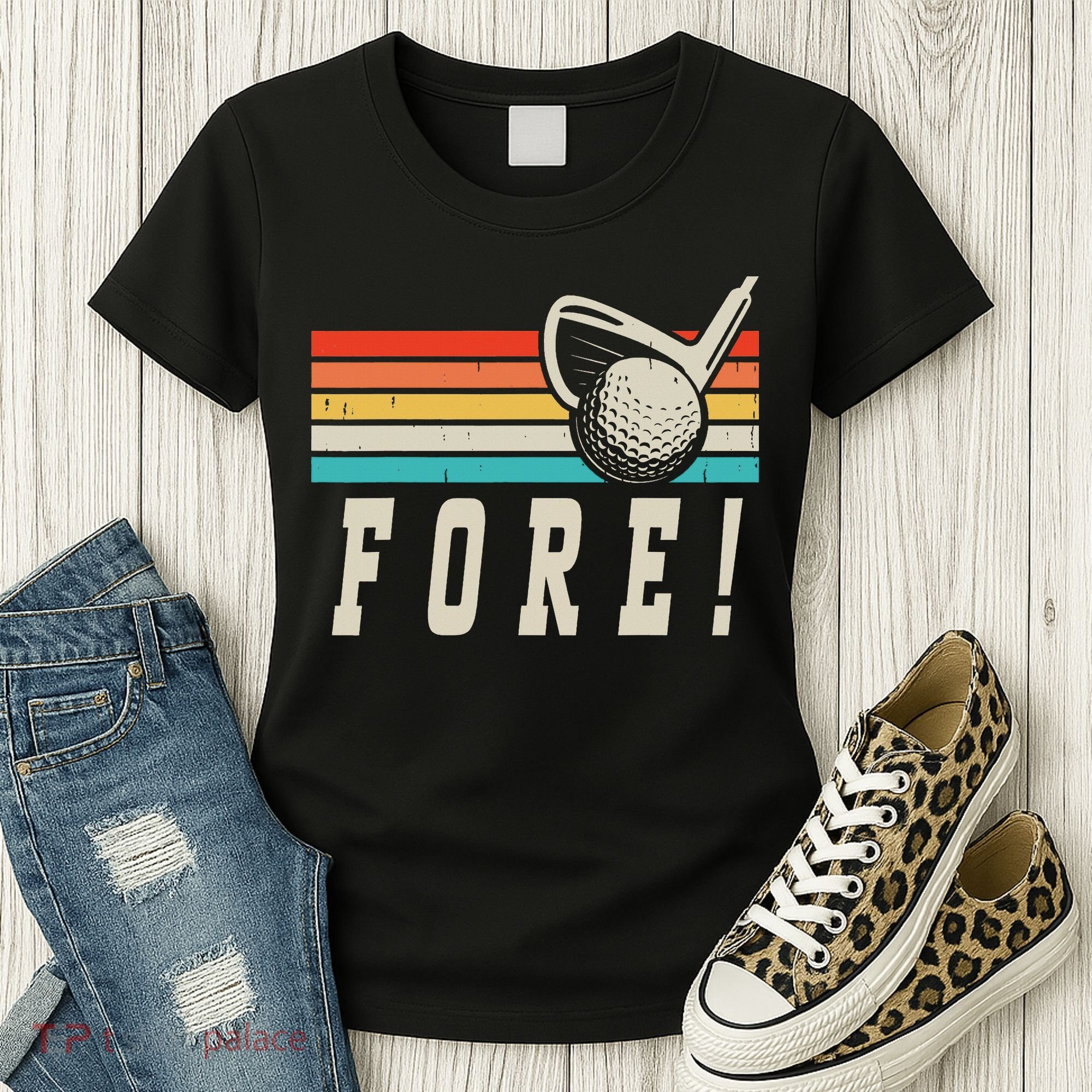 Fore 4th Golf Birthday Party Women's T-Shirt