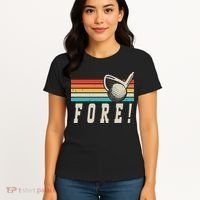 Fore 4th Golf Birthday Party Women's T-Shirt thumb 4