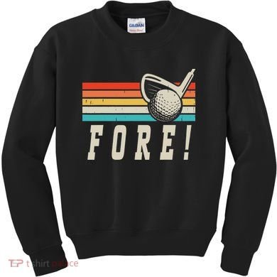 Fore 4th Golf Birthday Party Kids Sweatshirt