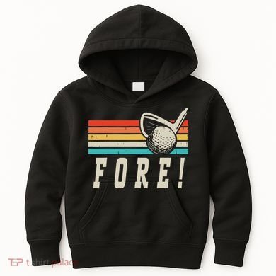 Fore 4th Golf Birthday Party Kids Hoodie