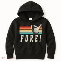 Fore 4th Golf Birthday Party Kids Hoodie thumb 0