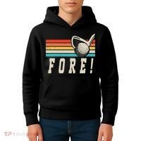 Fore 4th Golf Birthday Party Kids Hoodie thumb 4
