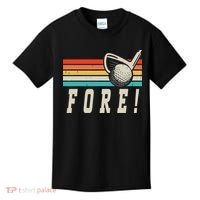 Fore 4th Golf Birthday Party Kids T-Shirt thumb 0