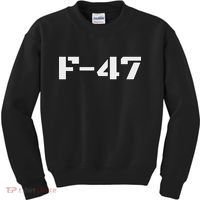 F 47 Next Generation Fighter Jet Aviation Airshow Kids Sweatshirt thumb 0