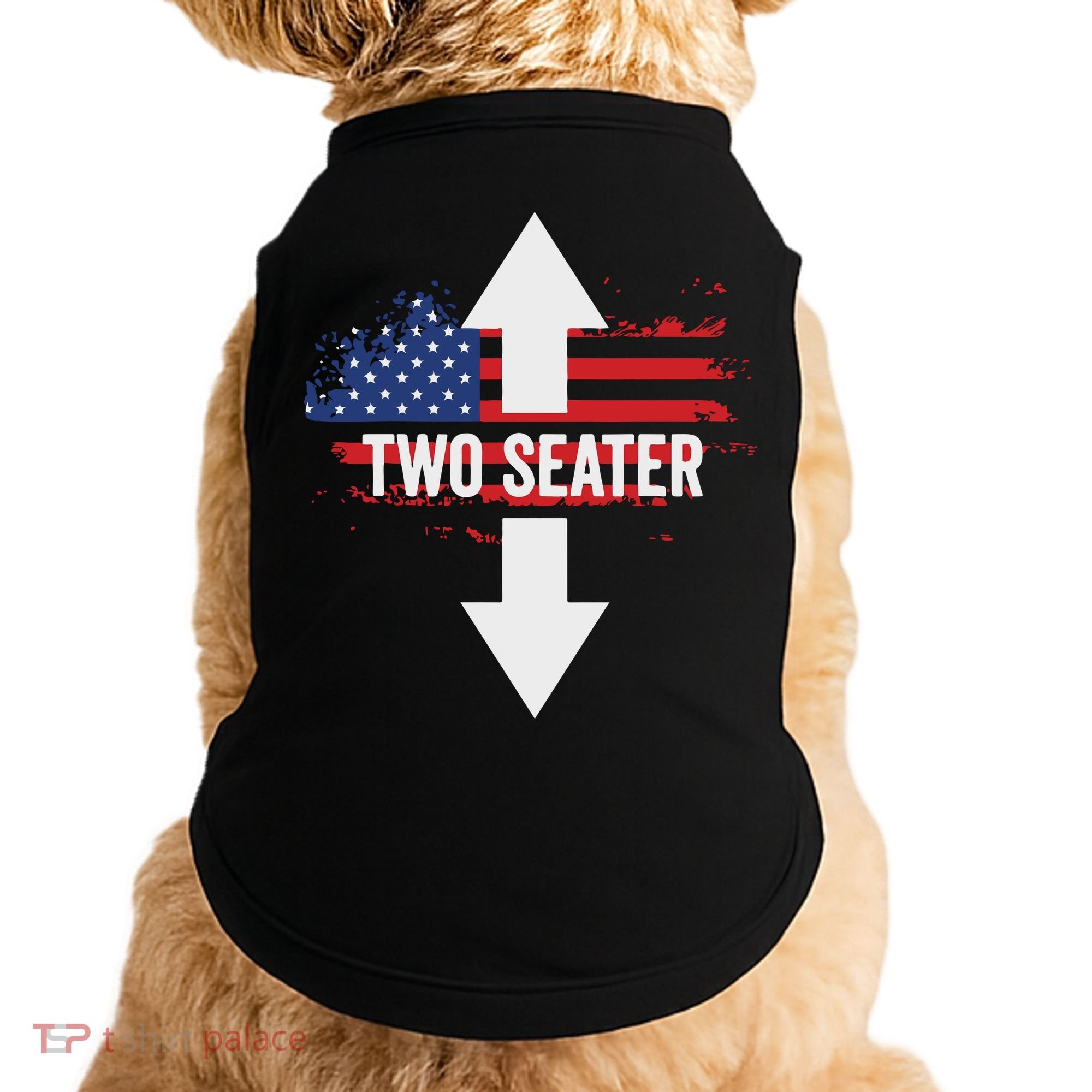 Funny 4th Of July Dirty Two Seater Doggie Tank